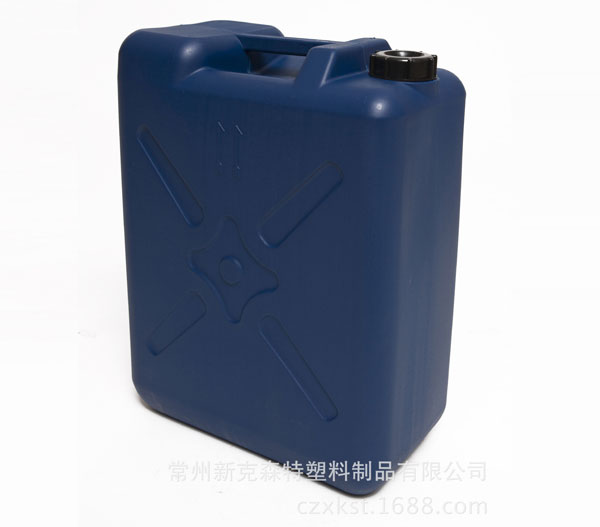 廠家直銷(xiāo)25L堆碼桶 藍(lán)色化工塑料扁桶